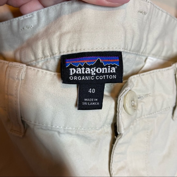 Patagonia Men's Light Beige Cotton Shorts Size 40 - Picture 7 of 9